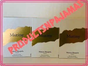 LOT of  3 ~Maison Margiela REPLICA MUTINY Eau de Parfum 0.05oz CARDED SAMPLES - Picture 1 of 1