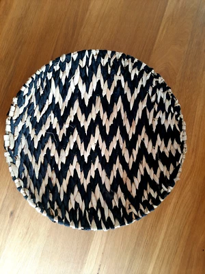 Schale Korb Bastkorb Deko Ibiza Wandbehang - Bild 1 von 3