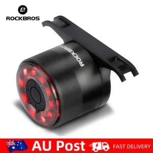 ROCKBROS Bike Tail Light Bicycle Rear Light Waterproof USB Rechargeable 7 Colors - Picture 1 of 8