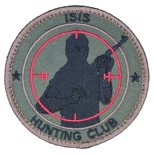 PARCHE MORAL GANCHO TÁCTICO EJÉRCITO BOSQUE CLUB DE CAZA TERRORISTA ISIS - Imagen 1 de 2