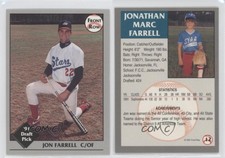 1991 Front Row Draft Picks Jon Farrell #12