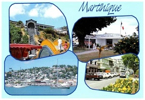 Martinique Island French West Indies Multiview Postcard - Picture 1 of 2
