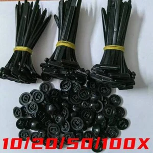 Nylon Universal Cable Tie Buckle, Heavy~Duty Self~Locking Nylon Zip Ties=Holder- - Picture 1 of 11