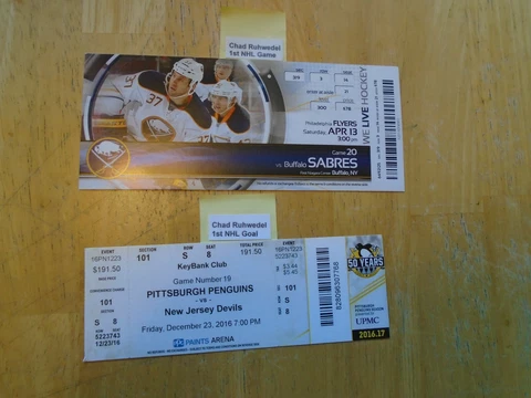 Chad Ruhwedel  1st NHL Game  Buffalo Sabres Cover