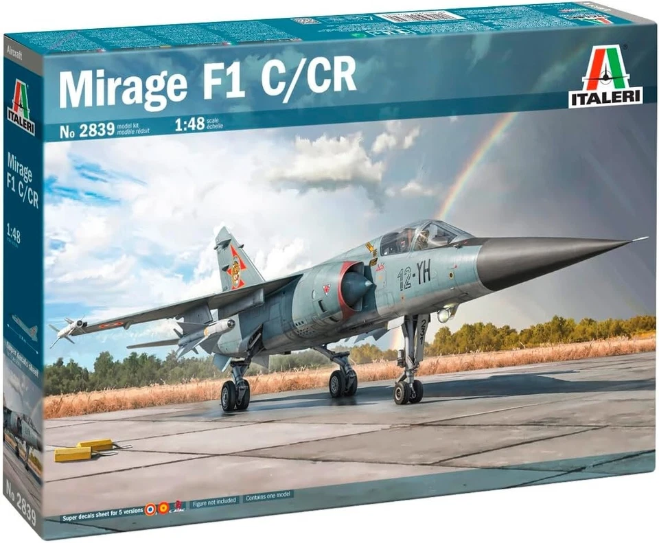 Mirage F1 C/CR Plastic Kit 1:48 Model ITALERI 2839 - Immagine 1 di 1