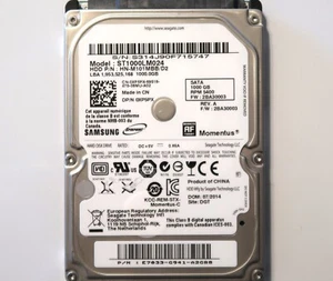 Samsung ST1000LM024 HN-M101MBB/D2 2BA30003 (S314) E7033-G941 2.5" 1TB 07/2014 - Picture 1 of 1