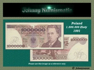 Polonia 1.000.000 de zlotys 1991 unc - Imagen 1 de 3