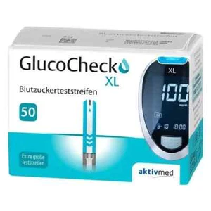 GlucoCheck XL Blutzuckerteststreifen 2 x 50 = 100 Stück MHD 11.04.2026 - Bild 1 von 5