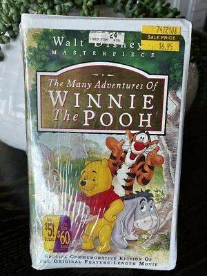 Walt Disney's Masterpiece WINNIE THE POOH, VHS 7074, Sealed - Image 1 of 3