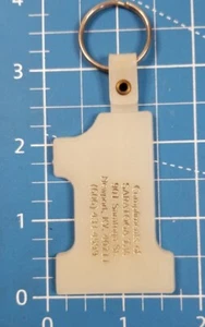 Vintage SARATOGA T.V. NEWPORT KENTUCKY Keychain Advertising Collectable  - Picture 1 of 3