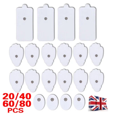 80x Tens Machine Replacement Stud Electrode Pads For Tens Unit Therapy Massager - Image 1 of 4