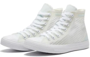 NEW Converse CTAS HI Translucent White Canvas Synthetic 165609C Men's Multi SZ - Picture 1 of 5