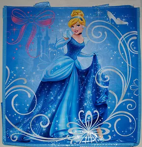 Disney Store CINDERELLA Ecology Reusable Shopping Bag New Tote w/Pocket,Tag 2012 - Picture 1 of 4