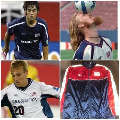 Reebok New England Revolution 2004 Player Team Issue Soccer Jacket Large - Image 1 of 4
