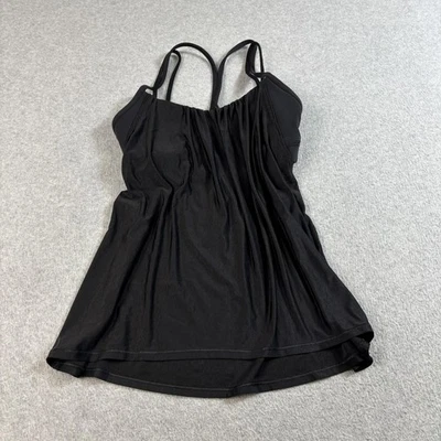 Lululemon No Limits Tank Top Womens 4 Black Built In Bra Yoga Flowy Strappy Gym - Image 1 of 4