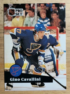 1991-92 Pro Set French #218 Gino Cavallini - Image 1 of 2