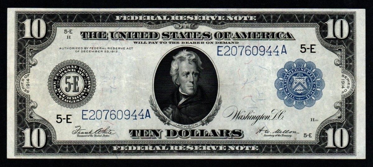 1914 $10 US Federal Reserve Large Notes for sale | eBay