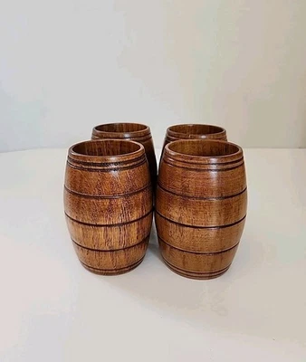 Taza de madera hecha a mano, taza de madera maciza natural amigable Foto 1 de 4