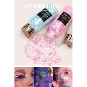 1Pcs Eyeshadow For Eyes Face And Body Sequins Gel Colourful High-gloss Shimmer - Picture 1 of 32