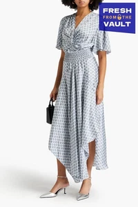 RRP€330 MAJE Asymmetric Dress EU34 US2 UK6 XS Ribbed Gathered - Picture 1 of 6