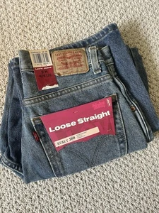 Levi Strauss 569 Straight Fit Stretch Blue Jeans Husky 9H Size 29x25 New! - Picture 1 of 7