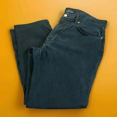 Polo Ralph Lauren Jeans Mens 40x30 Black Classic Fit Straight Leg Preppy - Image 1 of 4