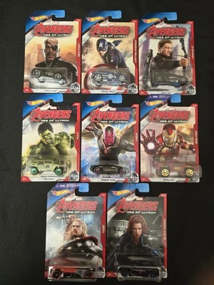 2014 Hot Wheels Marvel Avengers Complete Lot Set Of 8 Age of Ultron  - Image 1 of 4
