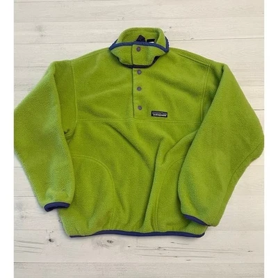 Patagonia Synchilla green snap-t pullover size 12 - Image 1 of 4