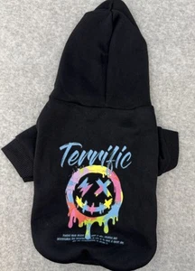 Hoodie für Hunde schwarz bunt Small - Bild 1 von 3