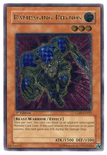 Rampaging Rhynos - CDIP-EN031 - Ultimate Rare - Unlimited Edition - Damaged - Image 1 of 1