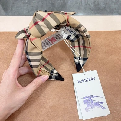 Burberry Nudo Suave Diadema Archivo Beige Cuadros Niños Artículos de Moda Accesorios Foto 1 de 4