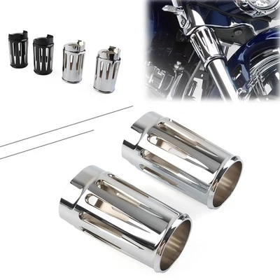 For Harley Electra Street Road Glide King CVO 2014-2022 Fork Boot Slider Covers - Image 1 of 4