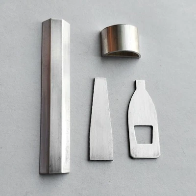 4/4 Violin Pure Silver Bow Tip Underslide Edge Ferrule Silver Frog Material - Image 1 of 3