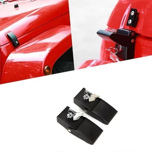 1×Locking Hood Catch Hood Lock Latches For Jeep Wrangler JK JKU 2007-2018 E - Picture 1 of 15