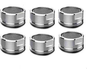 6 Pack Faucet Aerator 2.2 GPM Bathroom Sink Aerator Regular Standard Replacement - Picture 1 of 12