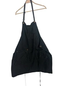 Hardmill Apron Seattle black canvas leather trim - Picture 1 of 3