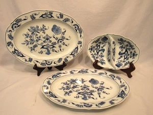 VINTAGE SET OF 3 JAPAN BLUE DANUBE PORCELAIN SERVING PIECES VG COND (EZS002755) - Bild 1 von 12