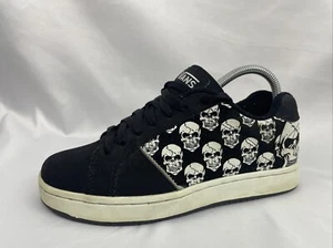 Scarpe da skate Vans Widow Skulls Fat Tongue nere bianche nere Y2K rare taglia uomo 6 - Foto 1 di 9