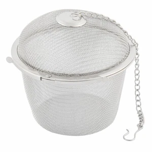 Kitchen Tea Spice Flavoring Filter Infuser Strainer Silver Tone 8.5cm Dia - Picture 1 of 3