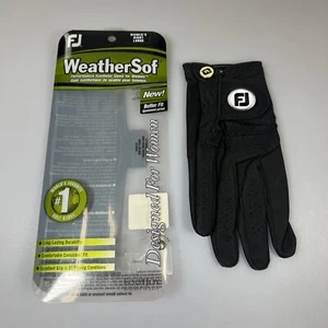 Footjoy Golf WeatherSof Ladies Black Golf Glove. Right Hand Large - Picture 1 of 6