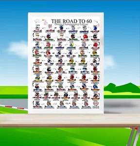 Formula One Gift | The Road to 60 Gifts | Custom Milestone Gift | Born in 1964 - Picture 1 of 5