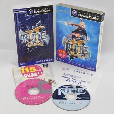 RUNE II 2 with Soft e Catalog Gamecube Nintendo For JP System 5132 gc - Image 1 of 4