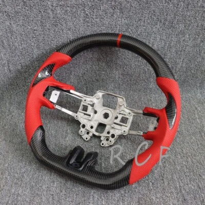 Carbon Fiber Steering Wheel Fits For Ford Mustang GT S550 2018-2024 - Image 1 of 4