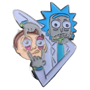 Rick & Morty pin badge Eyes open design Metal Enamel Adult Swim Cartoon Network - Picture 1 of 2