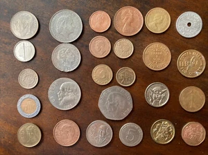 Random Vintage Coins And Tokens Lot Of 27 - Picture 1 of 8