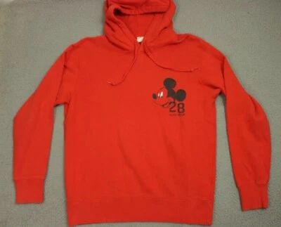 Uniqlo x Disney Mickey Mouse Sudadera con Capucha Para Hombre’s M Rojo Estampado Gráfico 28 Pullover Foto 1 de 4