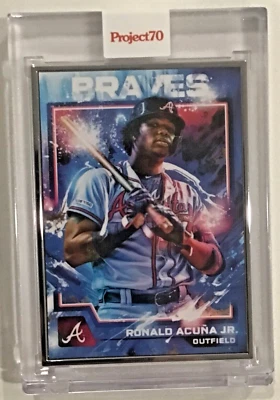 Topps Project 70 - # 587 Ronald Acuna Jr by Mikael B - AP Artist Proof /51 - Image 1 of 2