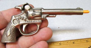 Vintage Cast Iron Kids Cap Gun, DIK Brand six shooter, single shot cap gun toy - Picture 1 of 5