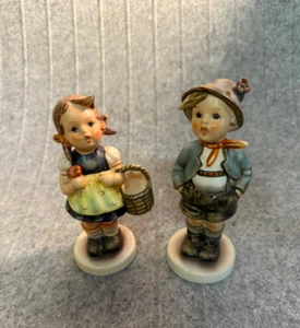 Vintage HUMMEL by Goebel Figurines #9810 Sister & #95 Brother W. Germany - Picture 1 of 7