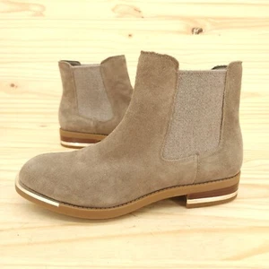 BCBGeneration Women's Chelsea Boots Sz 6 M Gray Suede Elegant Boho Ankle Booties - Picture 1 of 9